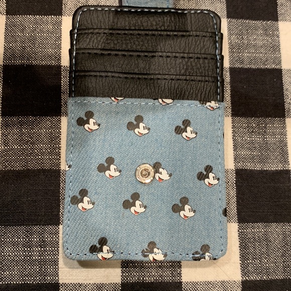 Disney Mickey Mouse Denim ID Wallet - Picture 3 of 5